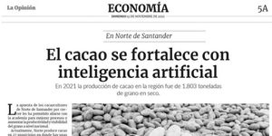 Docente unadista se refiere, en el diario La OPINIÓN, a la nariz electrónica para medir calidad del cacao