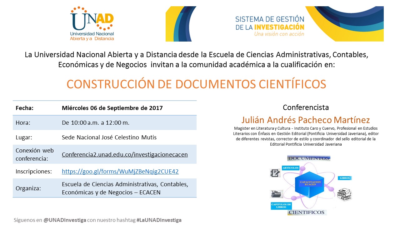 Conferencia: Construcción de Documentos Científicos