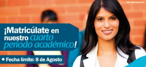 Matrículas abiertas para último periodo académico de 16 semanas del 2017