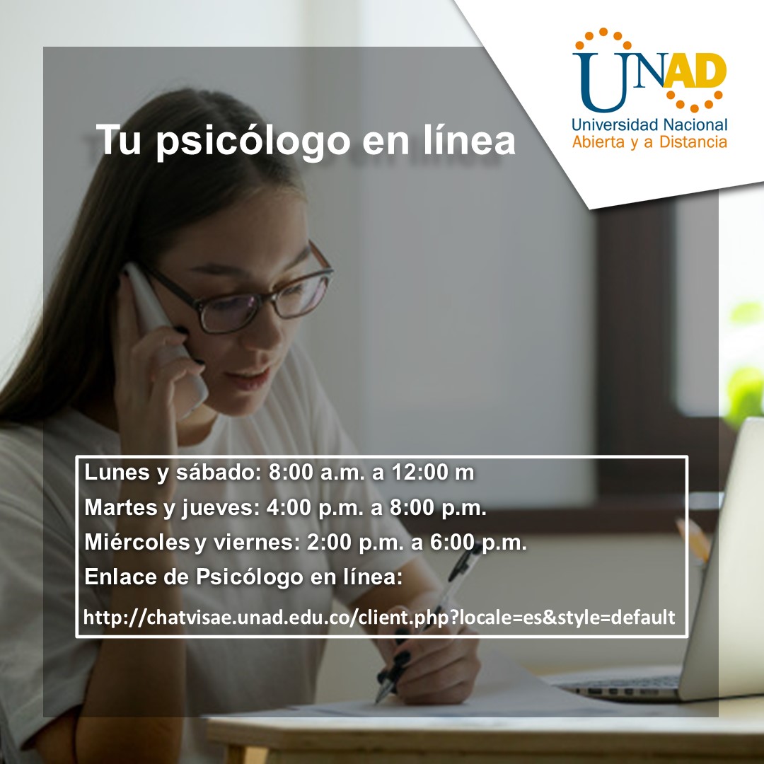 Conoce los horarios del Chat tu psicólogo en línea