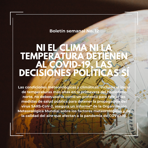 Boletín semanal No. 12.1